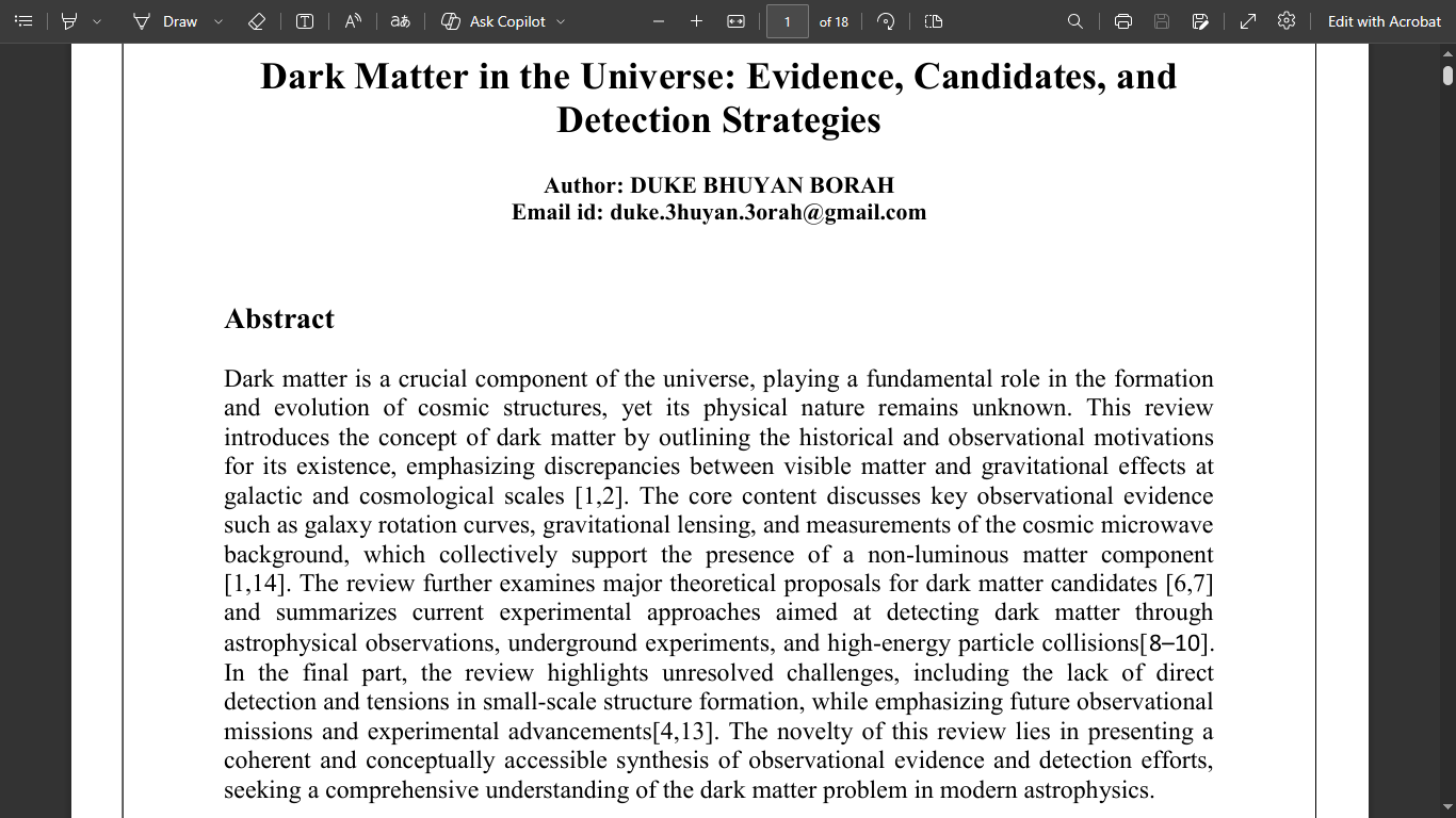 Dark Matter Review Paper Preview